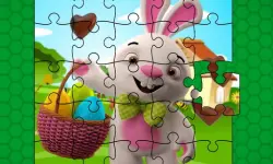 Easter Bunny Eggs Jigsaw