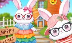 Bunnies Get Ready for Easter