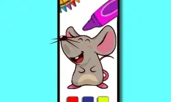 Funny Mouse Coloring Time