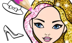 Fashion Coloring Book Glitter